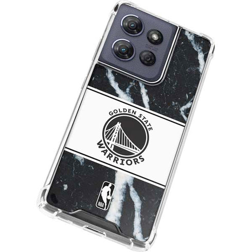NBA Golden State Warriors Marble Moto G Power 5G (2025) Clear Case
